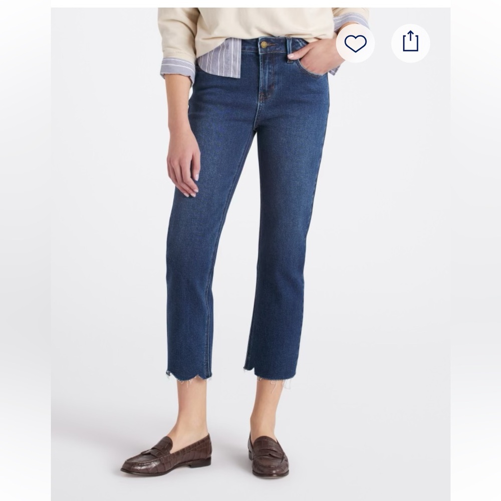 Just USA Saskia Mid Rise Slim Straight Jean Size 14 Inseam 26”